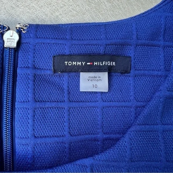 Tommy Hilfiger Sleeveless Dress Size 10 royal blue - Picture 8 of 9